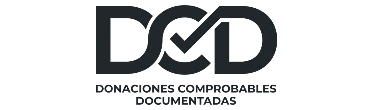 DCD · Donaciones Comprobables, Documentadas